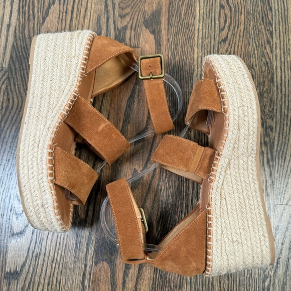 Soludos Palma Suede Platform Espadrille Sandals size 7.5 - Picture 7 of 9